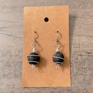 Essential Oil Diffuser Lava Bead Earrings O/S